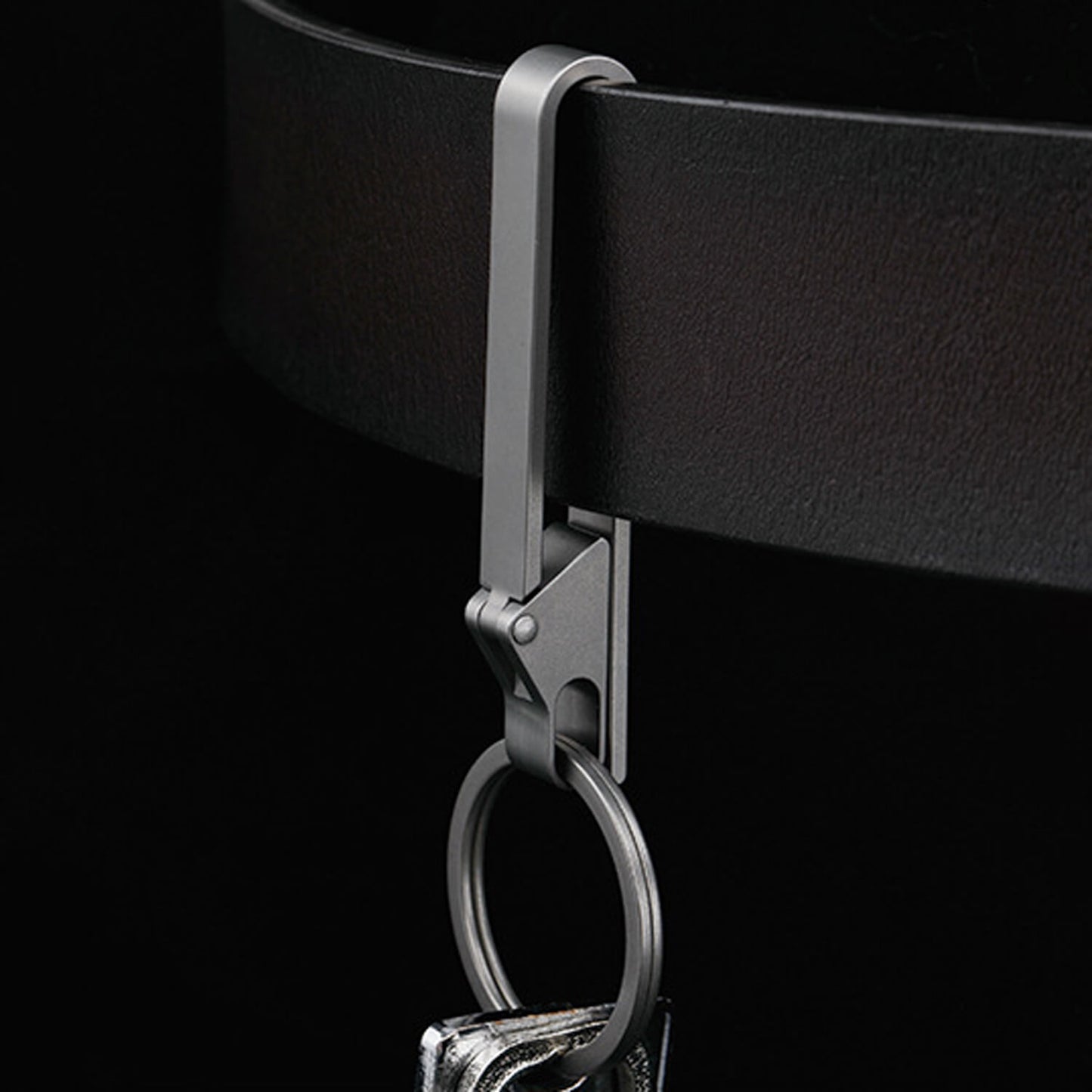 Titanium Belt Carabiner: Snap Lock
