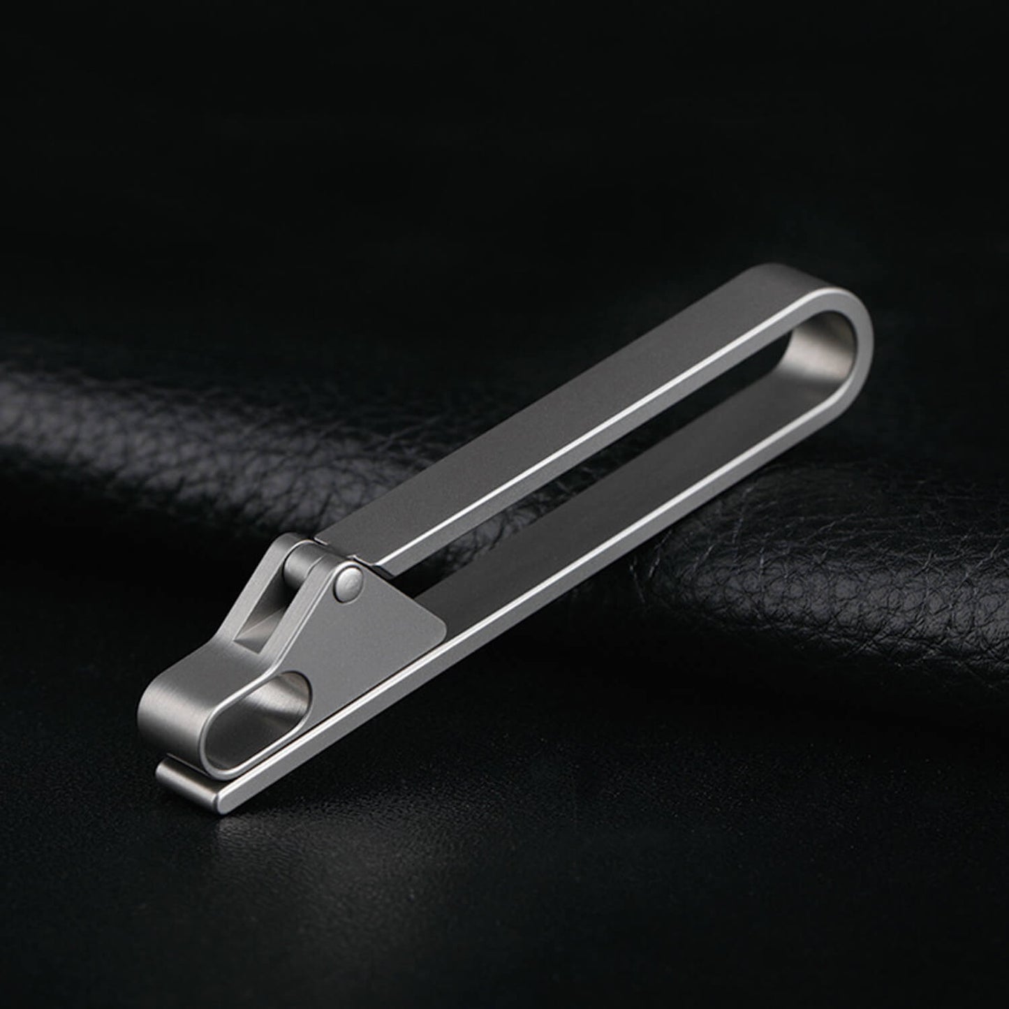 Titanium Belt Carabiner: Snap Lock