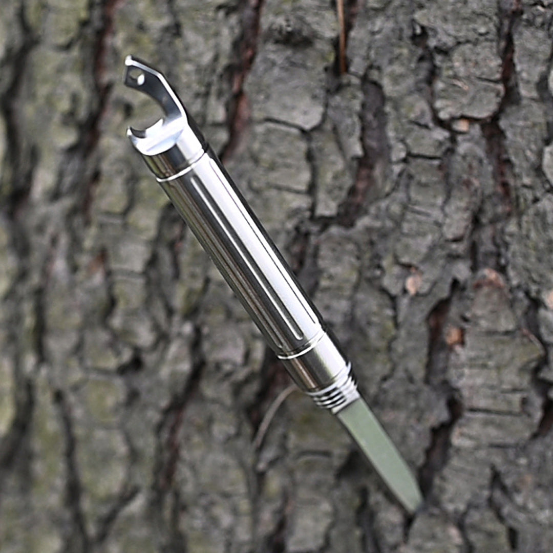 Titanium Survival EDC: Bottle Opener + Glass Breaker + Knife - Kranite