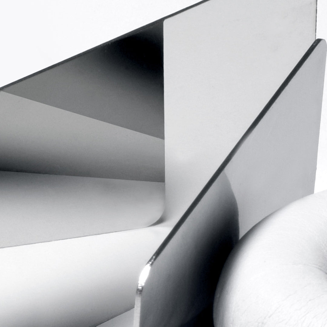 The Polar Metals Credit Card Mirror is thin and light weight.