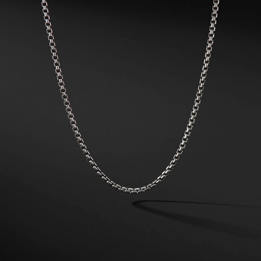 Titanium Box Chain Necklace 24"
