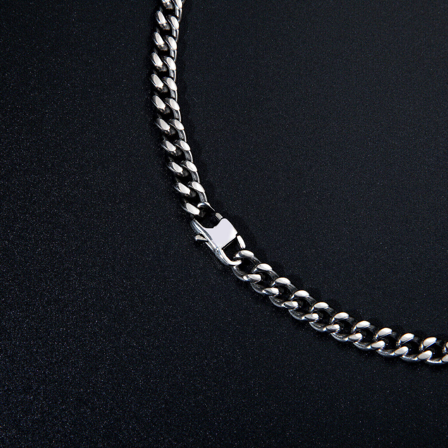 Titanium Curb Chain Necklace - Kranite
