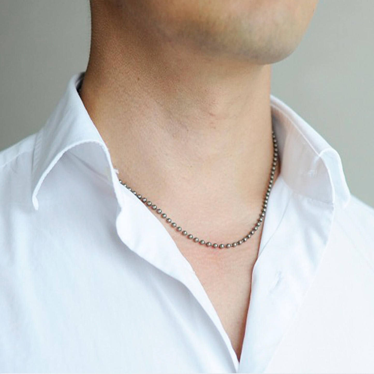 Solid Titanium Statement Necklace