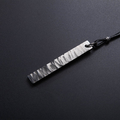 Fortitude Bar Necklace - Solid Titanium