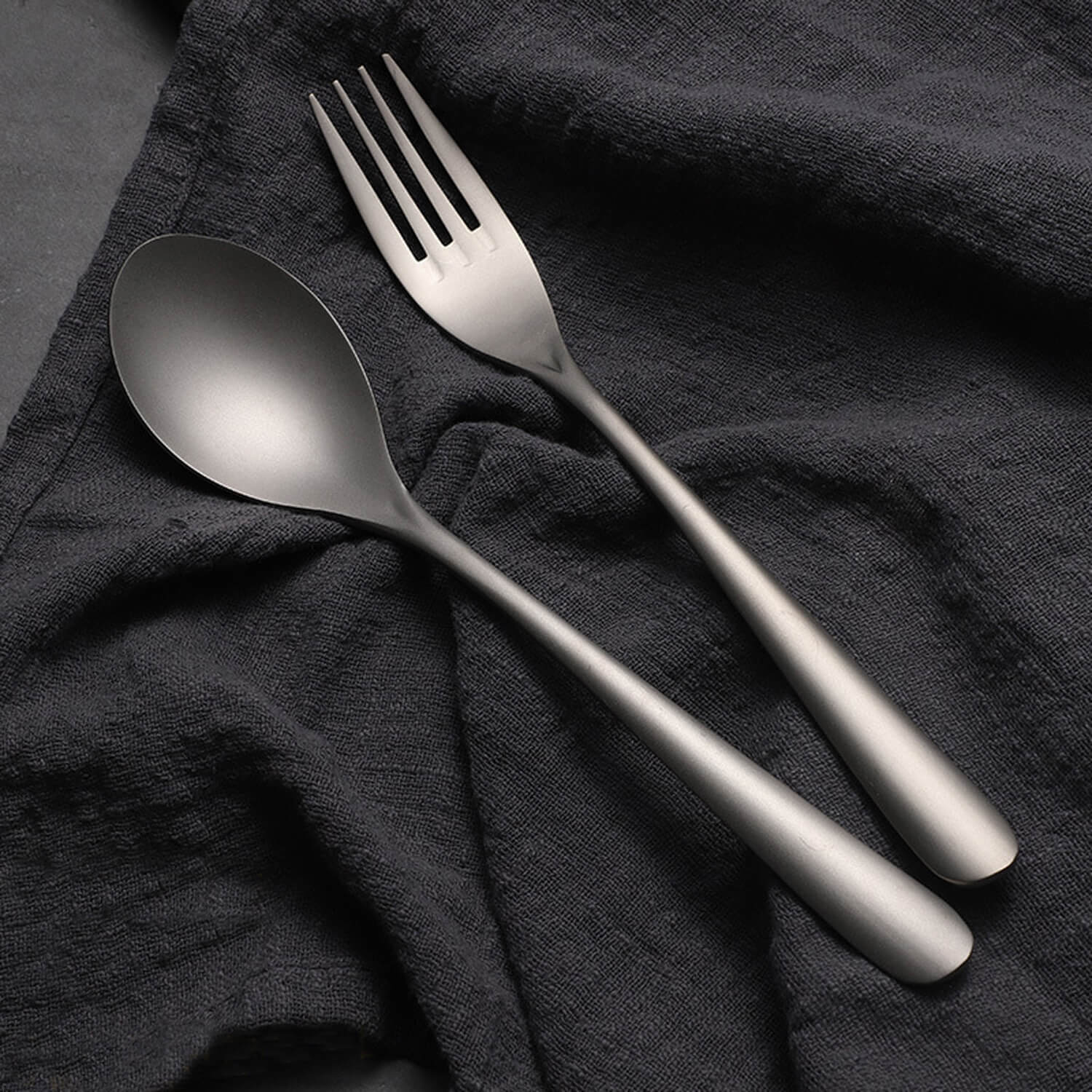 Ti22 Titanium Spoon & Fork Set – Kranite