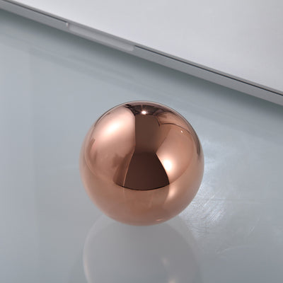 This solid copper sphere with mirror finish is the epitome of style and strength