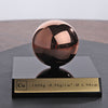 Trance Metals Pure Copper Sphere with A Museum Display Base