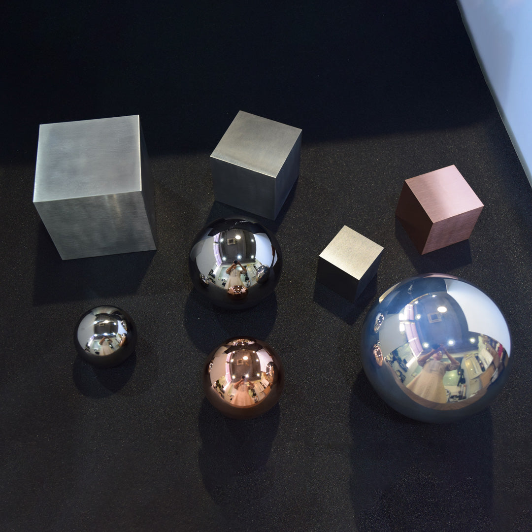 Trance Museum KILO Cubes | Spheres: Titanium | Tungsten | Magnesium | Copper
