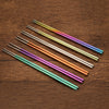 Crystal Titanium Chopsticks Family Set (6 pairs)
