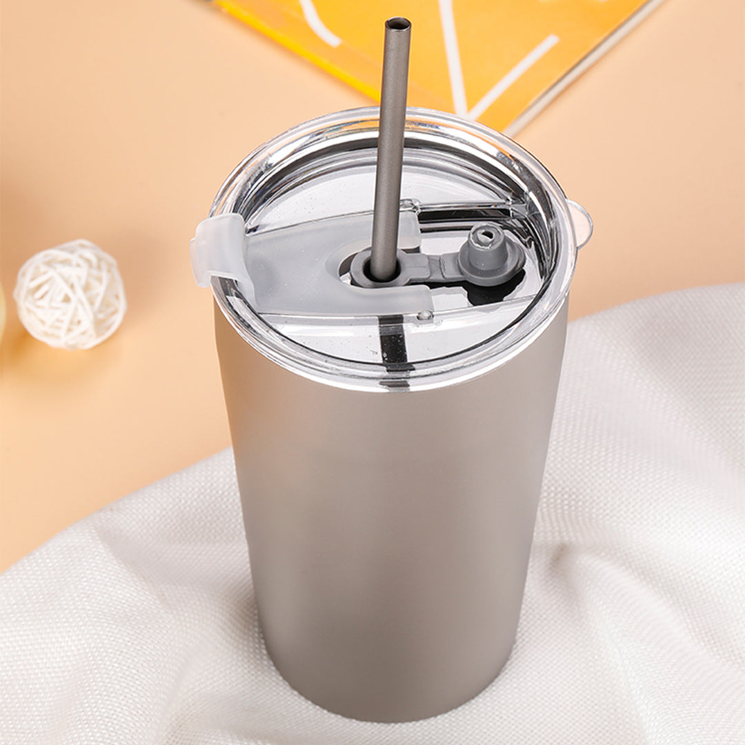 Titanium Travel Mug, Straw Travel Mug